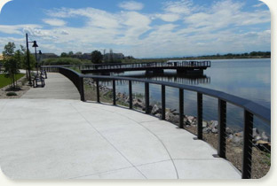 Ken Mitchell Lake Sea Wall and Fishing Pier
